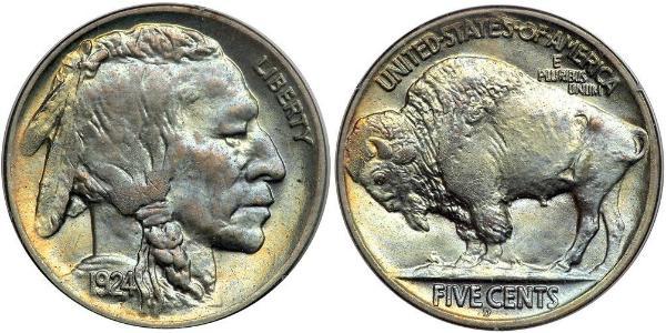 1 Nickel 美利堅合眾國 (1776 - ) 銅 
