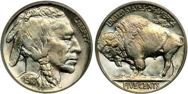1 Nickel 美利堅合眾國 (1776 - ) 銅 