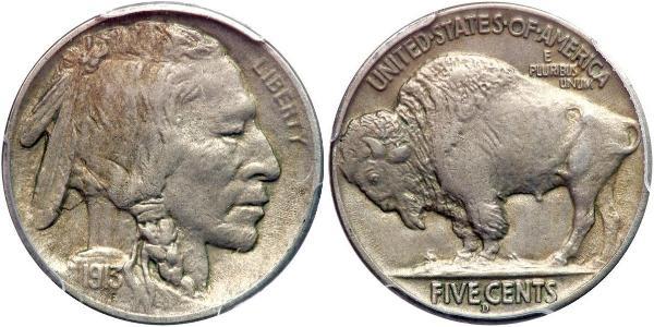 1 Nickel 美利堅合眾國 (1776 - ) 銅 