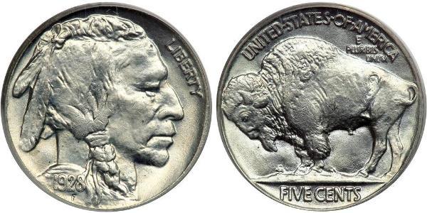 1 Nickel 美利堅合眾國 (1776 - ) 銅 