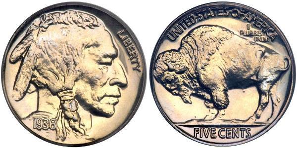 1 Nickel 美利堅合眾國 (1776 - ) 銅 