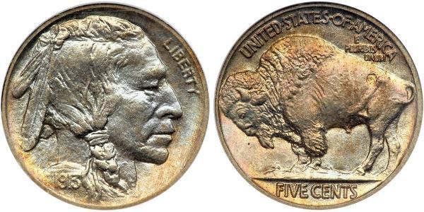 1 Nickel 美利堅合眾國 (1776 - ) 銅 