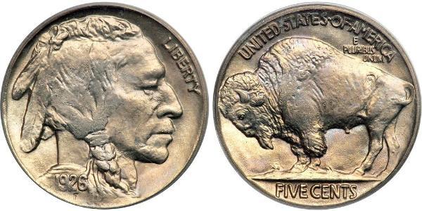 1 Nickel 美利堅合眾國 (1776 - ) 銅 