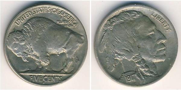 1 Nickel 美利堅合眾國 (1776 - ) 銅 
