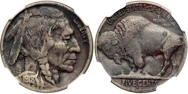 1 Nickel 美利堅合眾國 (1776 - ) 銅 