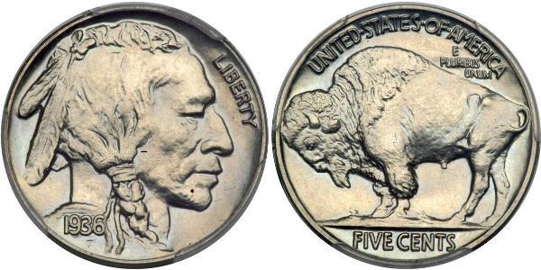 1 Nickel 美利堅合眾國 (1776 - ) 銅 