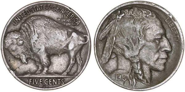 1 Nickel 美利堅合眾國 (1776 - ) 銅 