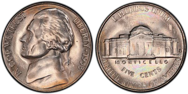 1 Nickel / 5 Cent USA (1776 - ) Copper/Nickel Thomas Jefferson (1743-1826)