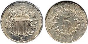 1 Nickel / 5 Cent Vereinigten Staaten von Amerika (1776 - ) Kupfer/Nickel 