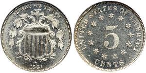 1 Nickel / 5 Cent Vereinigten Staaten von Amerika (1776 - ) Kupfer/Nickel 