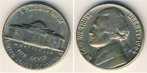 1 Nickel / 5 Cent Vereinigten Staaten von Amerika (1776 - ) Kupfer/Nickel Thomas Jefferson (1743-1826)