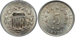 1 Nickel / 5 Cent Vereinigten Staaten von Amerika (1776 - ) Kupfer/Nickel 