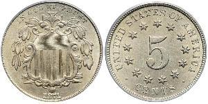 1 Nickel / 5 Cent Vereinigten Staaten von Amerika (1776 - ) Kupfer/Nickel 