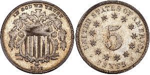 1 Nickel / 5 Cent Vereinigten Staaten von Amerika (1776 - ) Kupfer/Nickel 