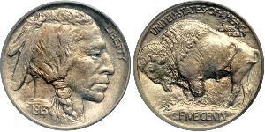 1 Nickel / 5 Cent Estados Unidos de América (1776 - ) Níquel/Cobre 