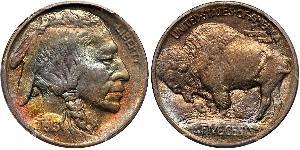 1 Nickel / 5 Cent Estados Unidos de América (1776 - ) Níquel/Cobre 