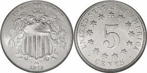 1 Nickel / 5 Cent Estados Unidos de América (1776 - ) Níquel/Cobre 