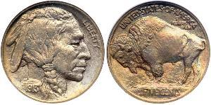 1 Nickel / 5 Cent Estados Unidos de América (1776 - ) Níquel/Cobre 