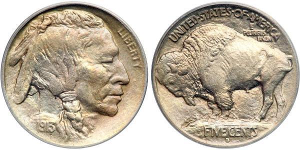 1 Nickel / 5 Cent Estados Unidos de América (1776 - ) Níquel/Cobre 