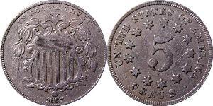 1 Nickel / 5 Cent Stati Uniti d
