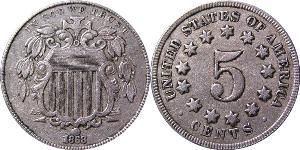 1 Nickel / 5 Cent Stati Uniti d