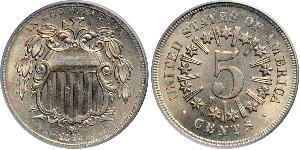 1 Nickel / 5 Cent Stati Uniti d