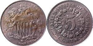 1 Nickel / 5 Cent Stati Uniti d