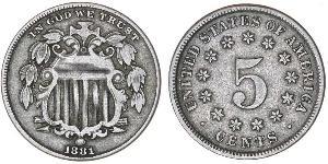 1 Nickel / 5 Cent Stati Uniti d