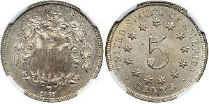 1 Nickel / 5 Cent Stati Uniti d