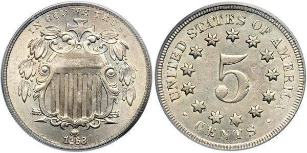 1 Nickel / 5 Cent Stati Uniti d