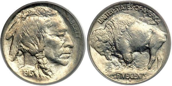 1 Nickel / 5 Cent 美利堅合眾國 (1776 - ) 銅/镍 