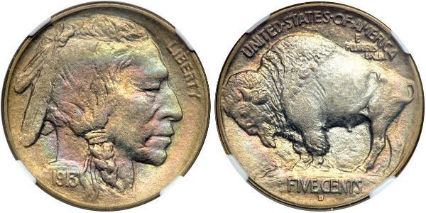 1 Nickel / 5 Cent 美利堅合眾國 (1776 - ) 銅/镍 