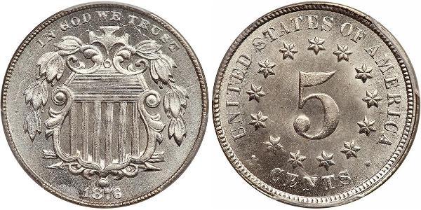 1 Nickel / 5 Cent 美利堅合眾國 (1776 - ) 銅/镍 