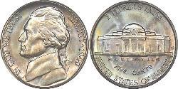 1 Nickel / 5 Cent USA (1776 - ) Copper/Nickel Thomas Jefferson (1743-1826)