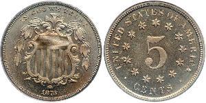 1 Nickel / 5 Цент США (1776 - ) Никель/Медь 