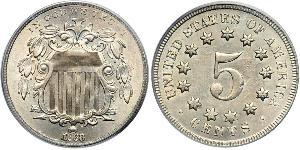 1 Nickel / 5 Цент США (1776 - ) Никель/Медь 