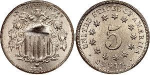 1 Nickel / 5 Цент США (1776 - ) Никель/Медь 