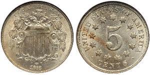 1 Nickel / 5 Цент США (1776 - ) Никель/Медь 