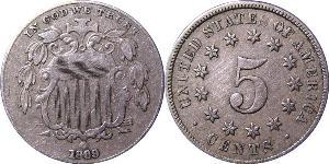1 Nickel / 5 Цент США (1776 - ) Никель/Медь 