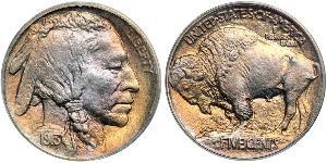 1 Nickel / 5 Цент США (1776 - ) Никель/Медь 