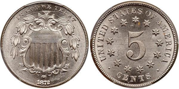 1 Nickel / 5 Цент США (1776 - ) Никель/Медь 