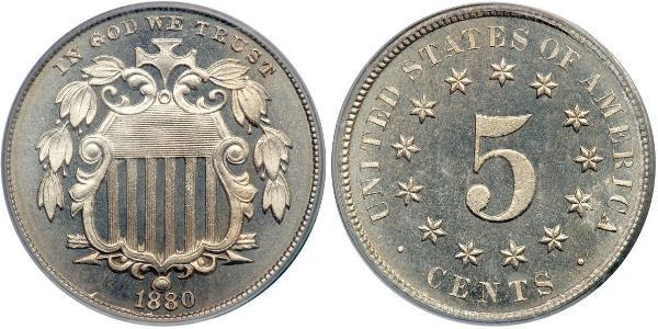 1 Nickel / 5 Цент США (1776 - ) Никель/Медь 