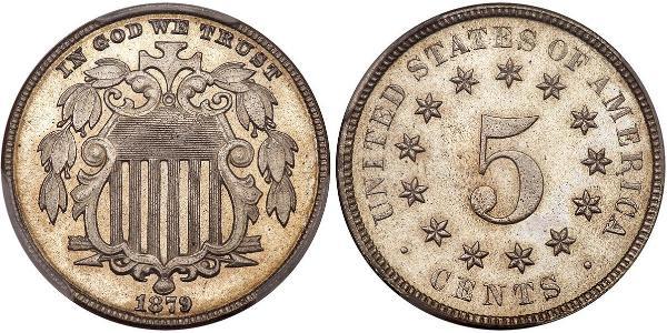 1 Nickel / 5 Цент США (1776 - ) Никель/Медь 