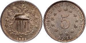 1 Nickel / 5 Цент США (1776 - ) Нікель/Мідь 