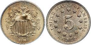 1 Nickel / 5 Цент США (1776 - ) Нікель/Мідь 