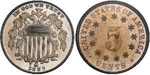 1 Nickel / 5 Цент США (1776 - ) Нікель/Мідь 