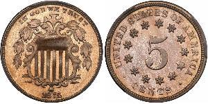 1 Nickel / 5 Цент США (1776 - ) Нікель/Мідь 