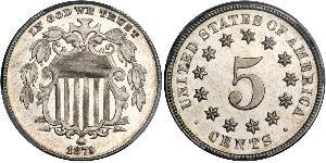 1 Nickel / 5 Цент США (1776 - ) Нікель/Мідь 