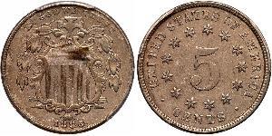 1 Nickel / 5 Цент США (1776 - ) Нікель/Мідь 