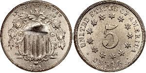 1 Nickel / 5 Цент США (1776 - ) Нікель/Мідь 